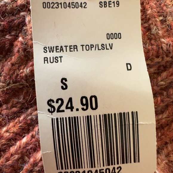 Forever 21 sweater wool blend nwt new Small cozy v neck - Picture 8 of 10